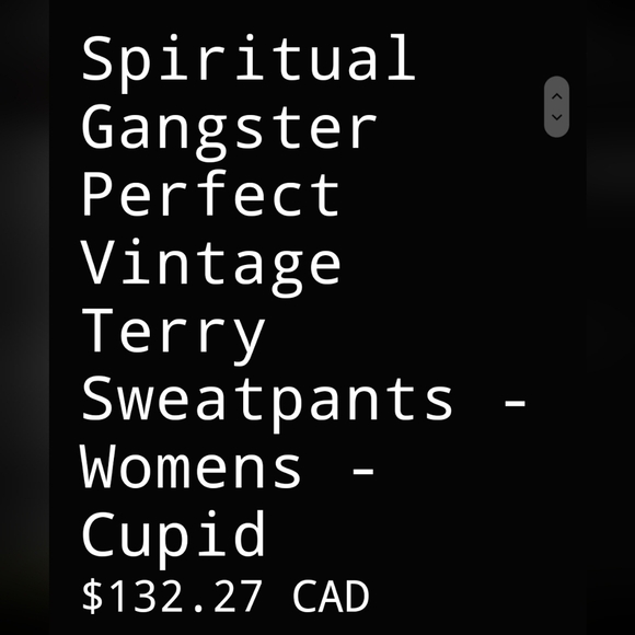 NWT SPIRITUAL GANGSTER PINK HEART VINTAGE INSPIRED TERRY CLOTH JOGGERS S… - Picture 6 of 8